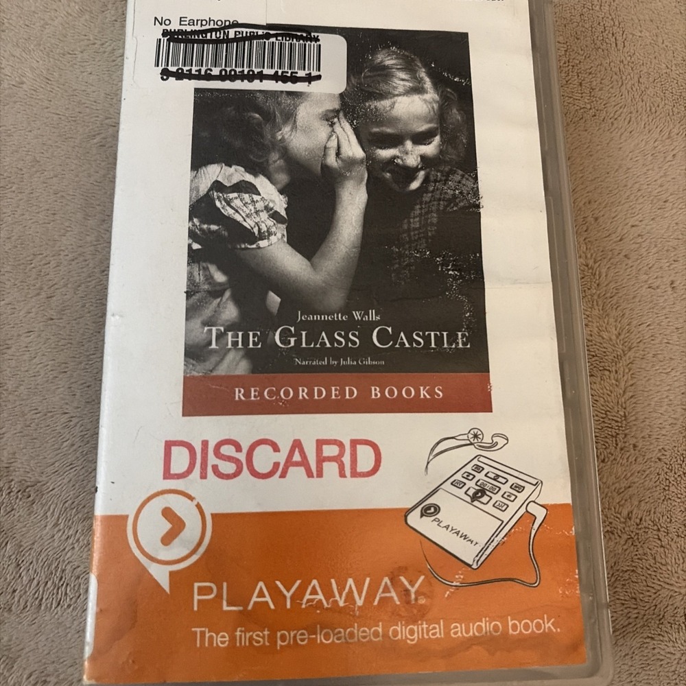 Playaway Audiobook Audio Book Ex Library - The Glass Castle By Jeannette Walls